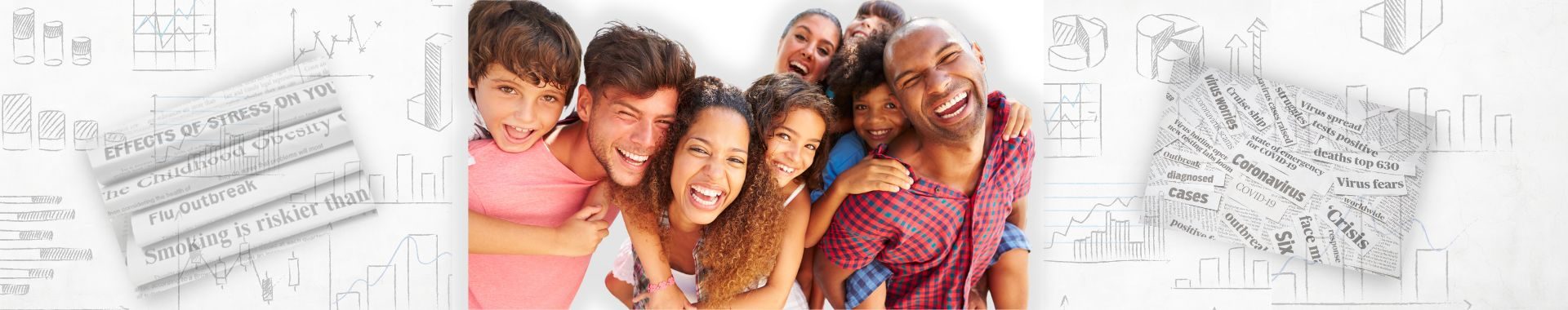 Happy people faces
